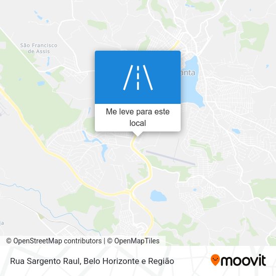 Rua Sargento Raul mapa
