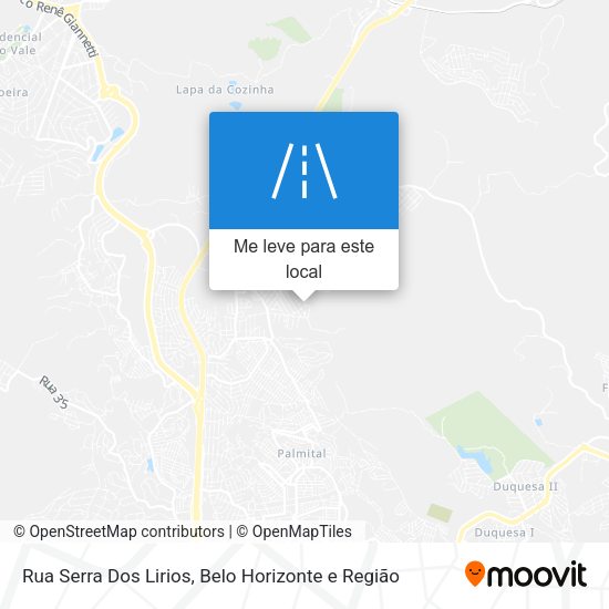 Rua Serra Dos Lirios mapa