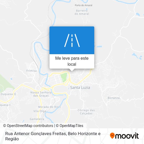 Rua Antenor Gonçlaves Freitas mapa