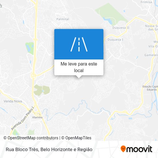 Rua Bloco Três mapa