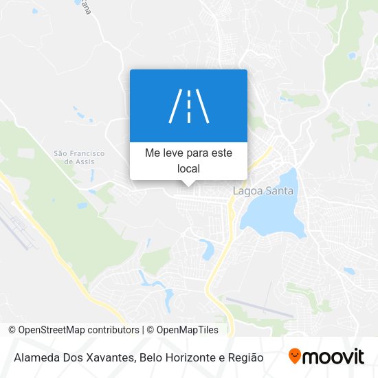 Alameda Dos Xavantes mapa