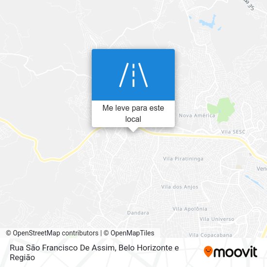 Rua São Francisco De Assim mapa