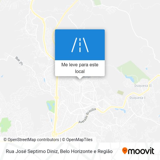 Rua José Septimo Diniz mapa