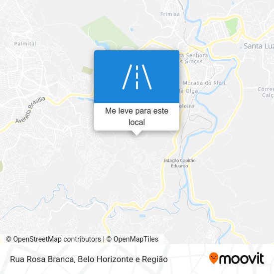 Rua Rosa Branca mapa
