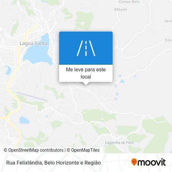 Rua Felixlândia mapa