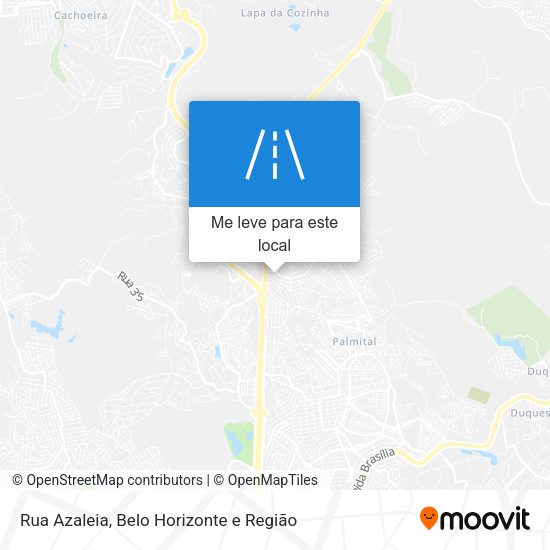 Rua Azaleia mapa