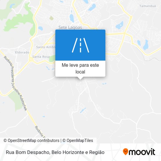 Rua Bom Despacho mapa