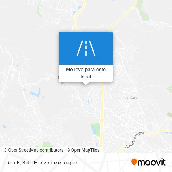 Rua E mapa