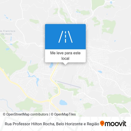 Rua Professor Hilton Rocha mapa