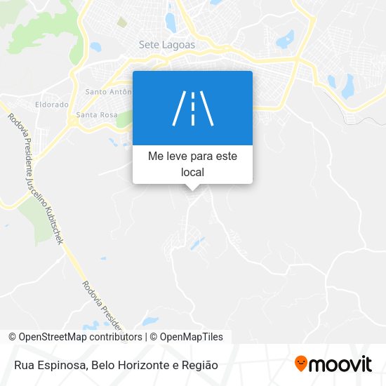 Rua Espinosa mapa