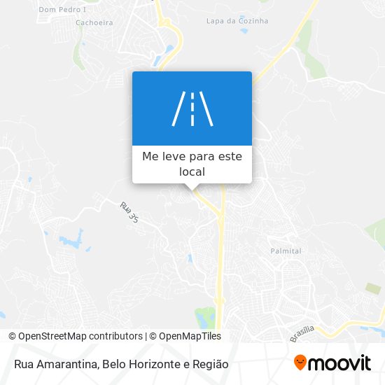 Rua Amarantina mapa