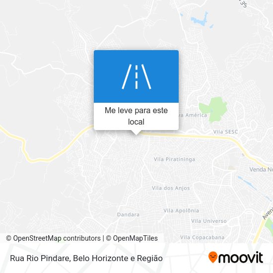 Rua Rio Pindare mapa