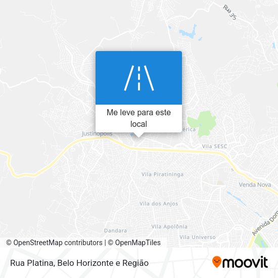 Rua Platina mapa