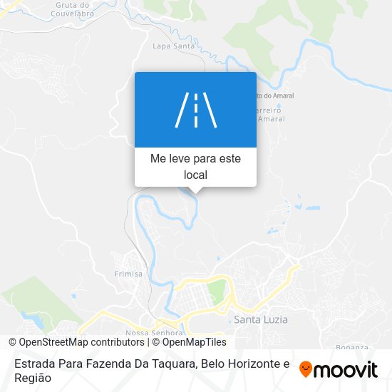Estrada Para Fazenda Da Taquara mapa
