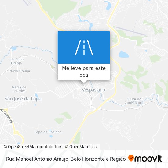 Rua Manoel Antônio Araujo mapa