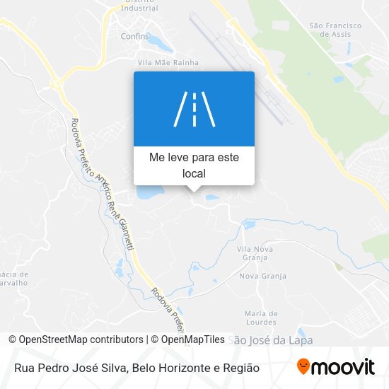 Rua Pedro José Silva mapa