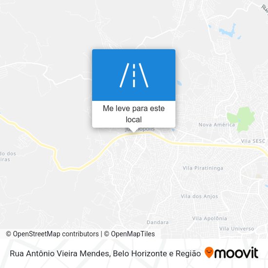 Rua Antônio Vieira Mendes mapa