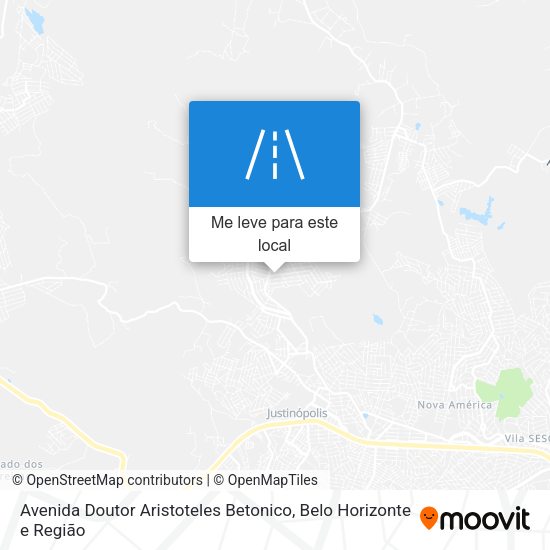 Avenida Doutor Aristoteles Betonico mapa