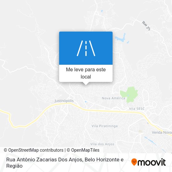 Rua Antônio Zacarias Dos Anjos mapa