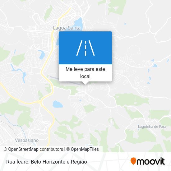 Rua Ícaro mapa
