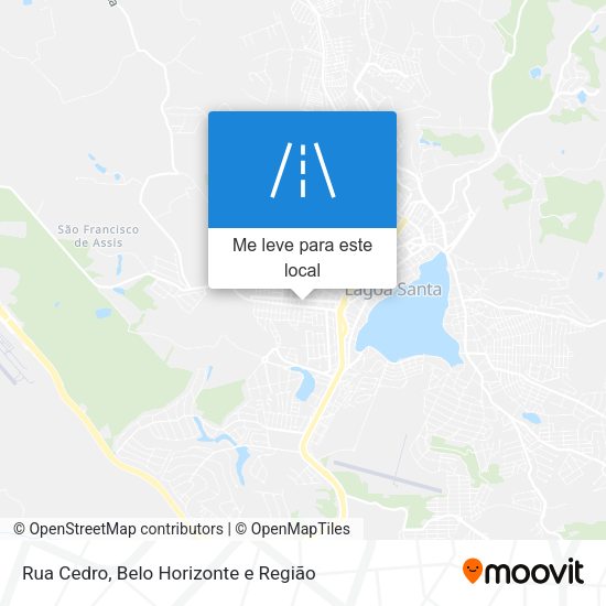 Rua Cedro mapa