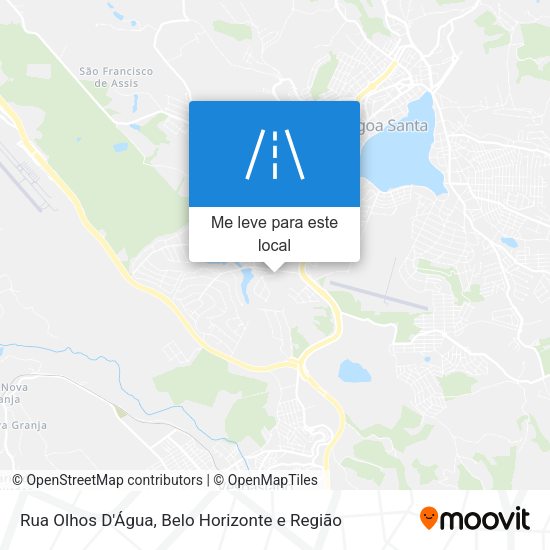 Rua Olhos D'Água mapa