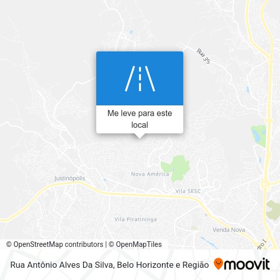 Rua Antônio Alves Da Silva mapa