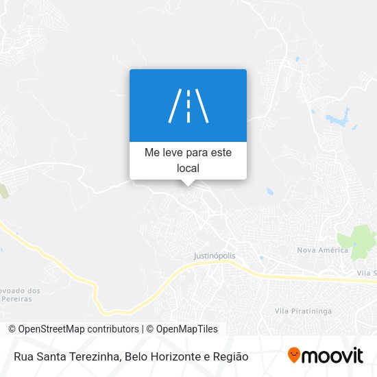 Rua Santa Terezinha mapa