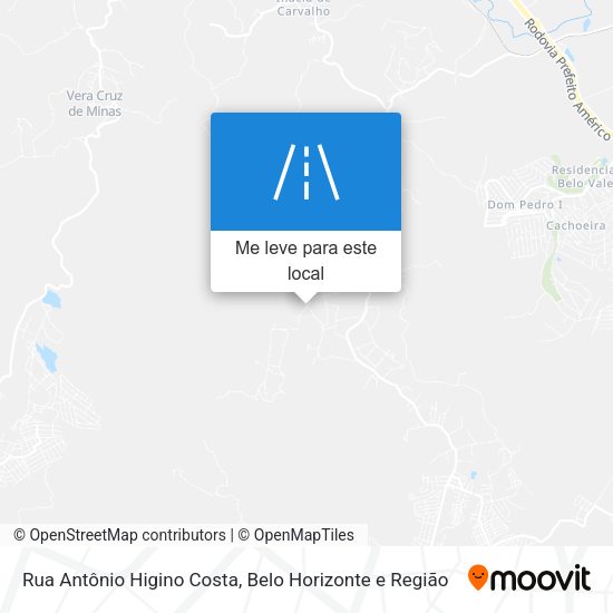 Rua Antônio Higino Costa mapa