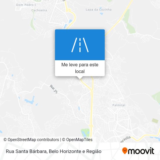 Rua Santa Bárbara mapa