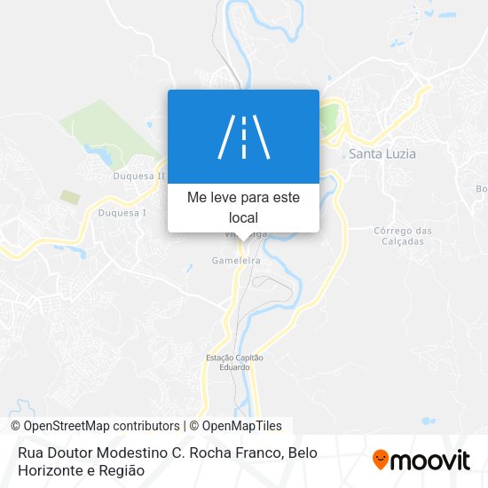 Rua Doutor Modestino C. Rocha Franco mapa