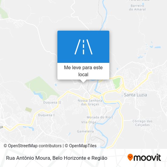 Rua Antônio Moura mapa