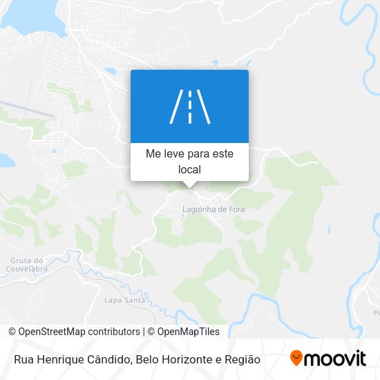 Rua Henrique Cândido mapa