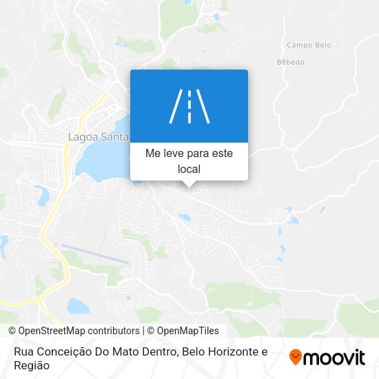 Rua Conceição Do Mato Dentro mapa