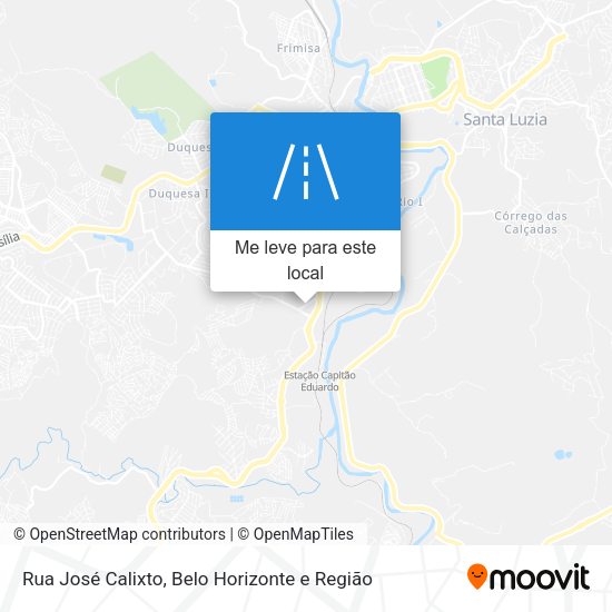 Rua José Calixto mapa