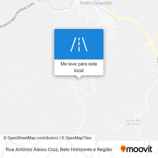 Rua Antônio Aleixo Cruz mapa