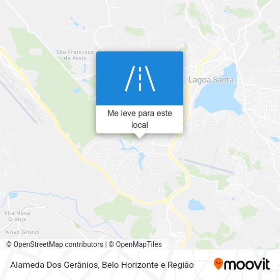 Alameda Dos Gerânios mapa