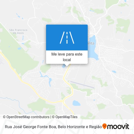 Rua José George Fonte Boa mapa