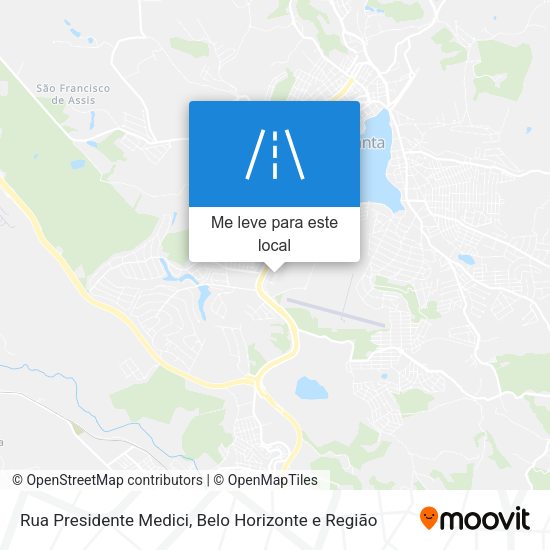 Rua Presidente Medici mapa