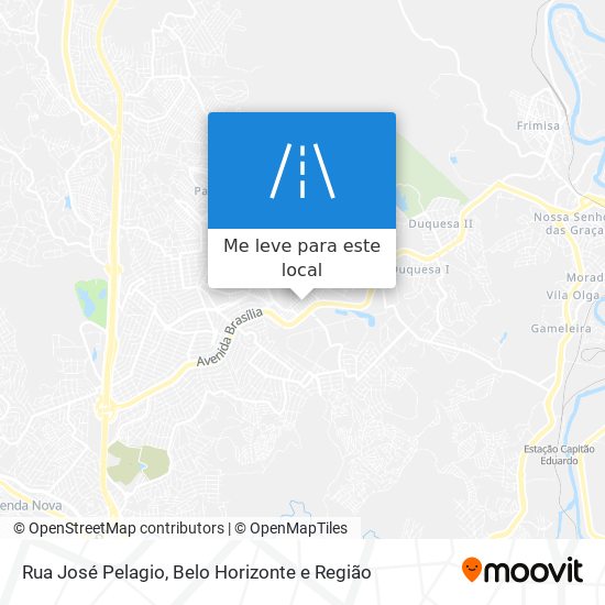 Rua José Pelagio mapa