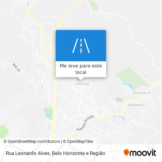 Rua Leonardo Alves mapa