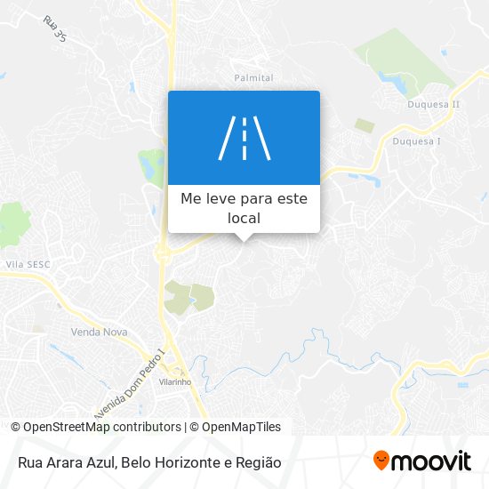 Rua Arara Azul mapa