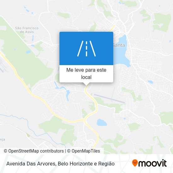 Avenida Das Arvores mapa