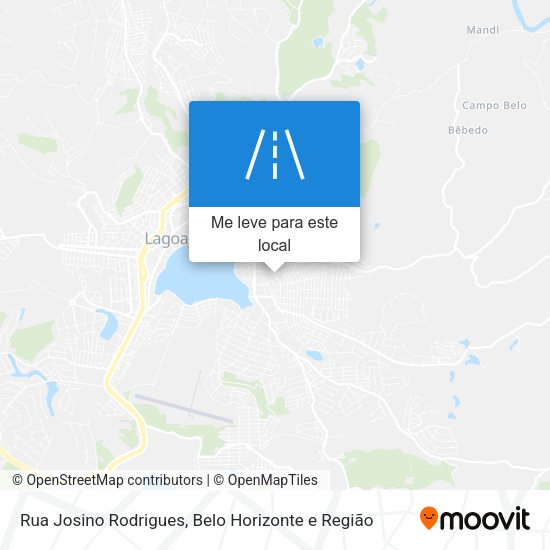 Rua Josino Rodrigues mapa