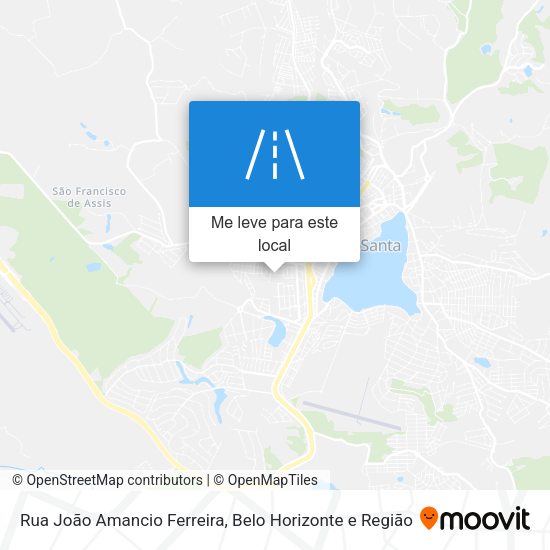 Rua João Amancio Ferreira mapa