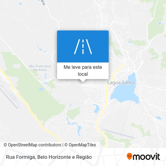 Rua Formiga mapa