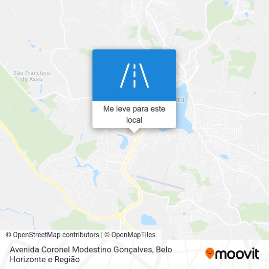 Avenida Coronel Modestino Gonçalves mapa