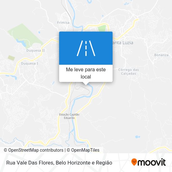 Rua Vale Das Flores mapa
