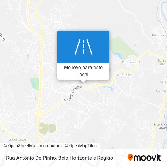 Rua Antônio De Pinho mapa