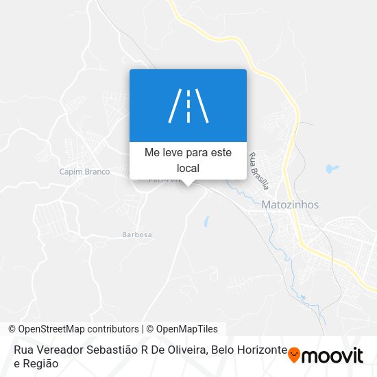 Rua Vereador Sebastião R De Oliveira mapa
